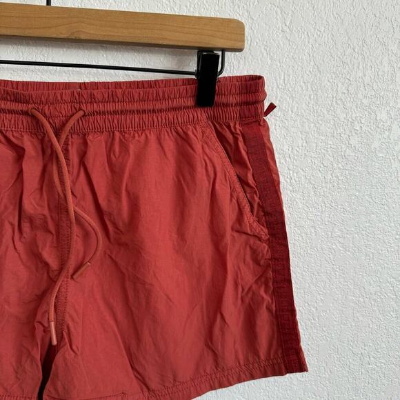 Athleta Expedition Short Drawstring Elastic Waist Hiking Shorts Red Orange 4 - Picture 8 of 13